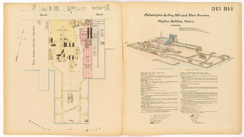 Philadelphia Rolling Mill and Blast Furnace, Hexamer General Surveys, Volume 12