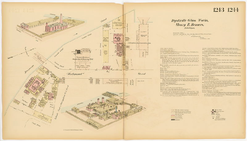 Dyottville Glass Works, Hexamer General Surveys, Volume 13