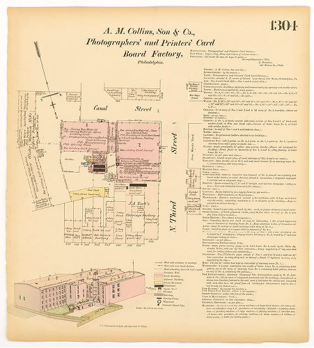 Collins, A.M., Son & Co. Photographers' and Printers' Card Board Factory, Hexamer General Surveys, Volume 14