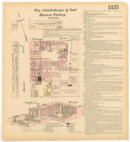 Schollenberger, William & Son's Morocco Factory, Hexamer General Surveys, Volume 14