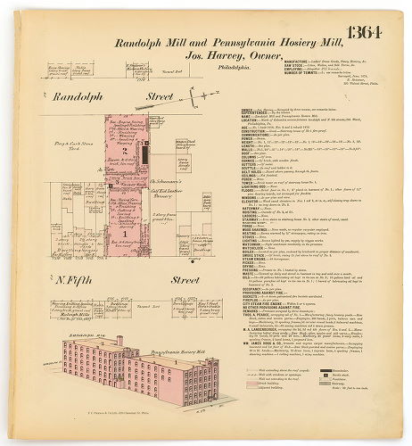 Randolph Mill; Pennsylvania Hosiery Mill, Hexamer General Surveys, Volume 15