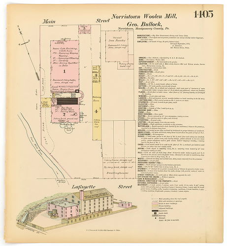 Norristown Woolen Mill, Hexamer General Surveys, Volume 15