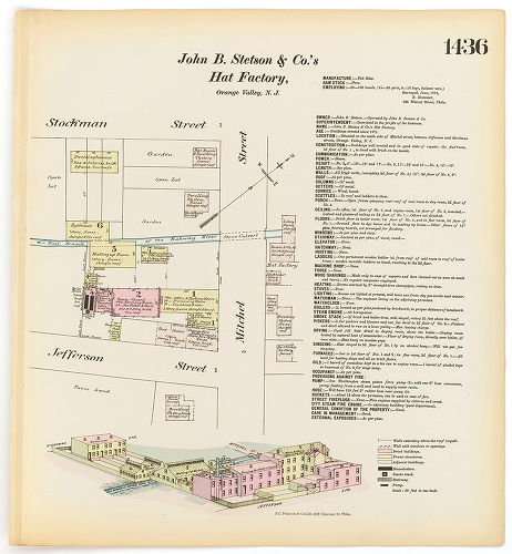 Stetson, John B. & Co. Hat Factory, Hexamer General Surveys, Volume 15