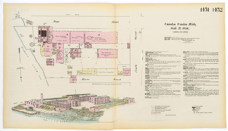 Camden Woolen Mill , Hexamer General Surveys, Volume 15
