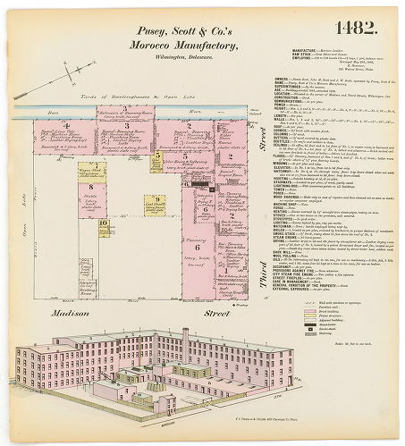 Pusey, Scott & Co.'s Morocco Manufactory, Hexamer General Surveys, Volume 16