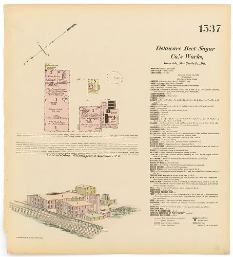 Delaware Beet Sugar Co.'s Works, Hexamer General Surveys, Volume 16