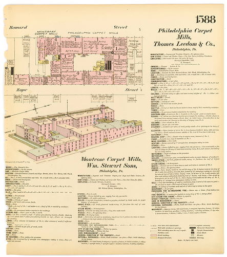 Montrose Carpet Mills ; Philadelphia Carpet Mills, Hexamer General Surveys, Volume 17