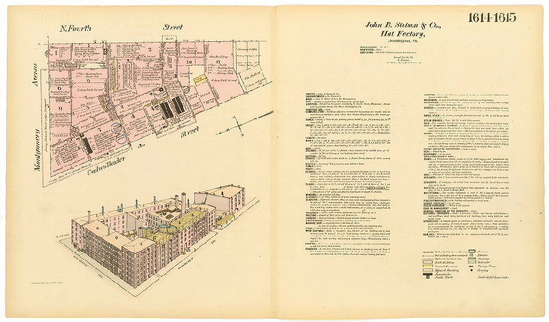 John B. Stetson & Co.'s Hat Factory, Hexamer General Surveys, Volume 17