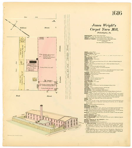 James Wright's Carpet Yarn Mill, Hexamer General Surveys, Volume 17