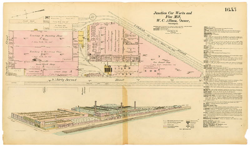 Junction Car Works and Flue Mill, Hexamer General Surveys, Volume 17