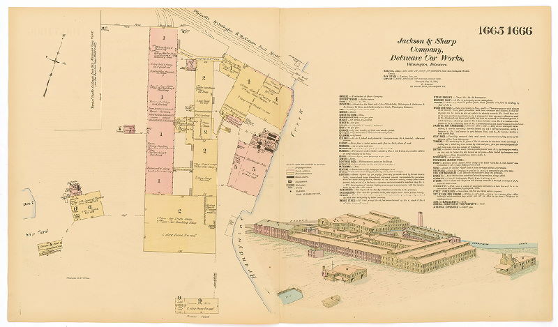 Jackson & Sharp Co. Delaware Car Works, Hexamer General Surveys, Volume 18