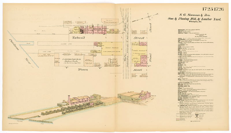 S. G. Simmons & Bro.'s Saw and Planing Mill and Lumber Yard, Hexamer General Surveys, Volume 18