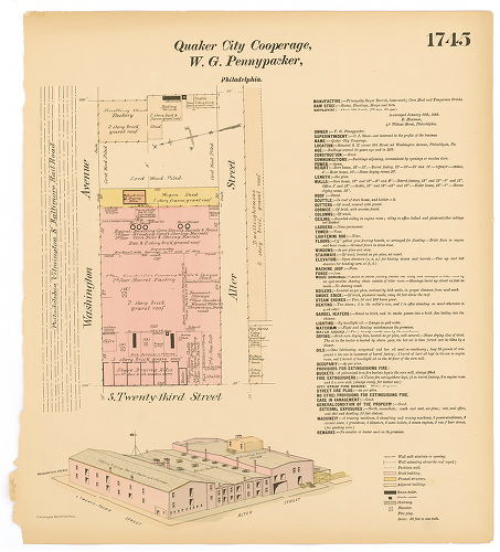 Quaker City Cooperage, Hexamer General Surveys, Volume 18