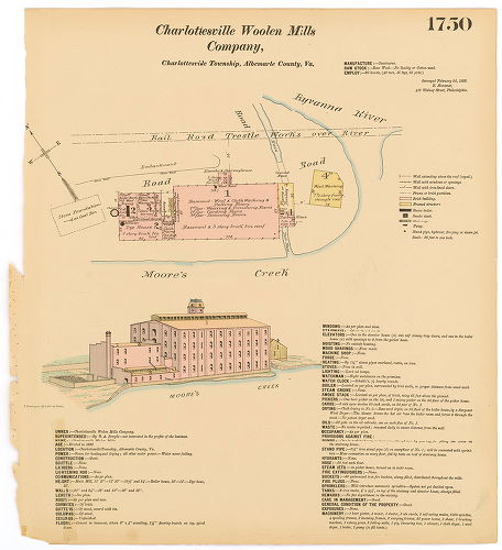 Charlottesville Woolen Mills Co., Hexamer General Surveys, Volume 18