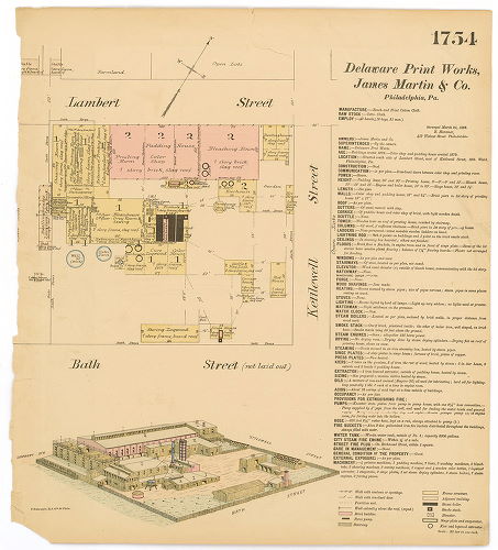Delaware Print Works, Hexamer General Surveys, Volume 18