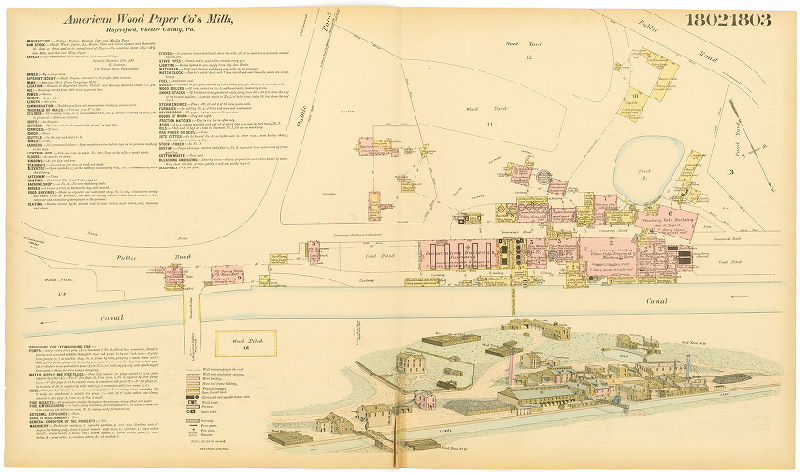 American Wood Paper Co.'s Mills, Hexamer General Surveys, Volume 19
