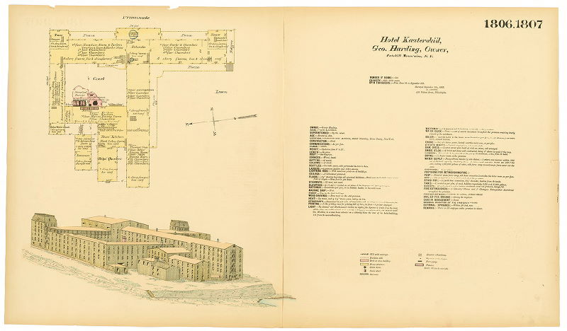 Kaaterskilll Hotel, Hexamer General Surveys, Volume 19