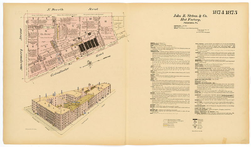John B. Stetson & Co.'s Hat Manufactory, Hexamer General Surveys, Volume 20
