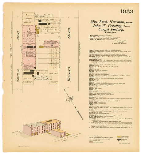 Mrs. Fred Herman, Carpet Factory; Mrs. Fred Herman, Carpet Factory, Hexamer General Surveys, Volume 20