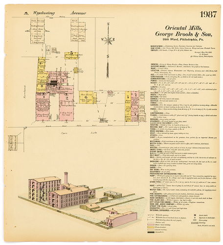 Oriental Mills, George Brooks & Son, Hexamer General Surveys, Volume 21