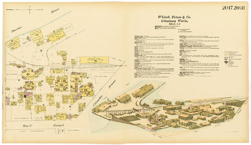 Whitall, Tatum & Co., Glasstown Works, Hexamer General Surveys, Volume 21