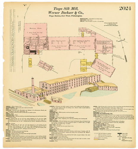 Tioga Silk Mill, Werner Itschner & Co., Hexamer General Surveys, Volume 21