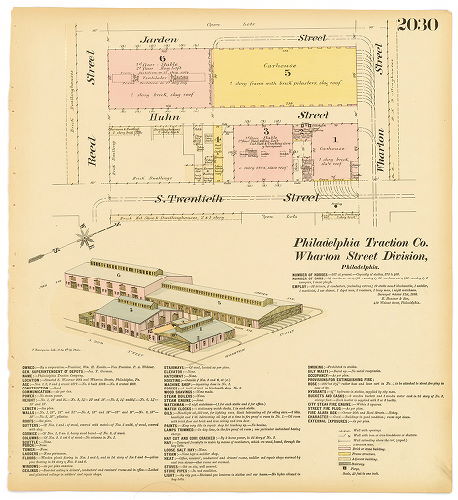 Philadelphia Traction Co. (Wharton Street Division, Hexamer General Surveys, Volume 21