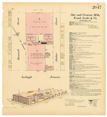 Star and Crescent Mills (Frank Leake & Co.), Hexamer General Surveys, Volume 21