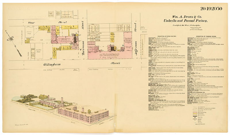 Wm. A. Drown & Co., Umbrella and Parasol Stick Factory, Hexamer General Surveys, Volume 21