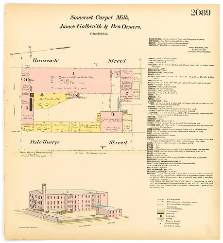 Somerset Carpet Mills, James Galbraith & Brother, Hexamer General Surveys, Volume 22