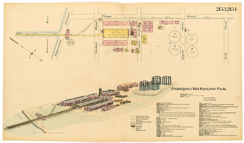 Philadelphia Gas Works (25th Ward Works), Hexamer General Surveys, Volume 22