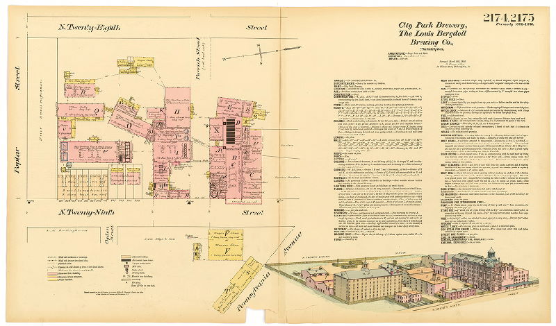 City Park Brewery, The Louis Bergdoll Brewing Co., Hexamer General Surveys, Volume 23