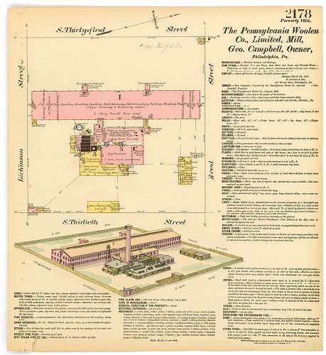 Pennsylvania Woolen Co., Ltd., Mill, Hexamer General Surveys, Volume 23