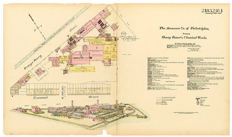 Ammonia Co. of Philadelphia, formerly Henry Bower's Chemical Works, Hexamer General Surveys, Volume 23