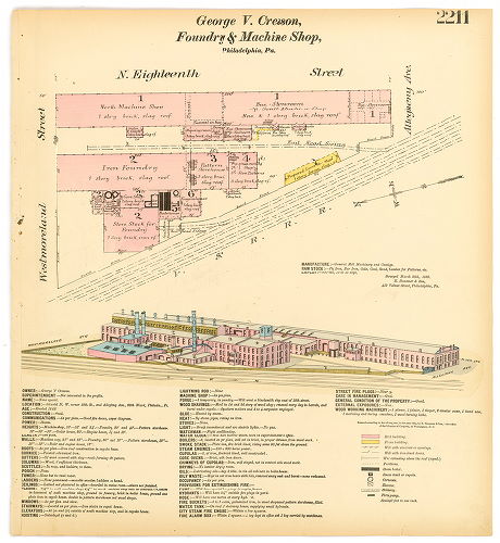 George V. Cresson, Foundry and Machine Shop, Hexamer General Surveys, Volume 23