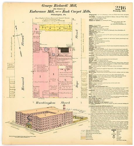 George Rickards' Mill, also known as Endurance Mill and as Rock Carpet Mill, Hexamer General Surveys, Volume 23