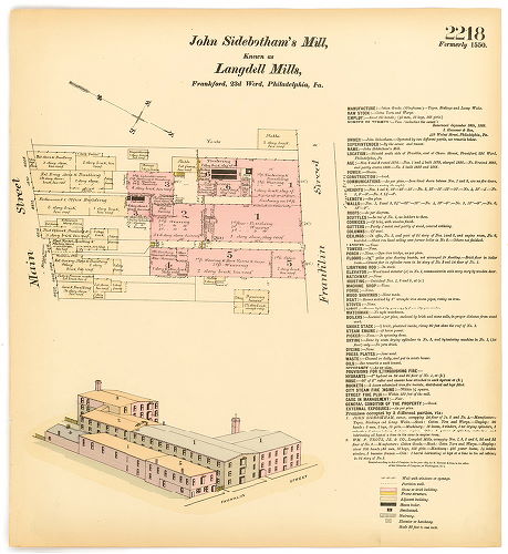 John Sidebotham's Mill, known as Langdell Mills, Hexamer General Surveys, Volume 23
