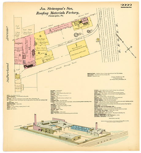Jos. Stelwagon's Son, Roofing Material Factory, Hexamer General Surveys, Volume 23