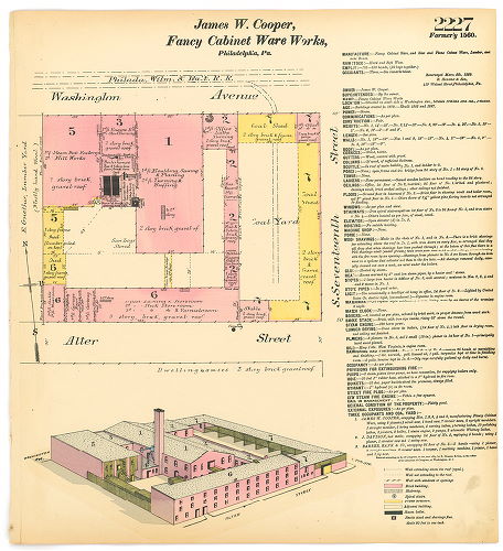 James W. Cooper, Fancy Cabinet Ware Works, Hexamer General Surveys, Volume 23