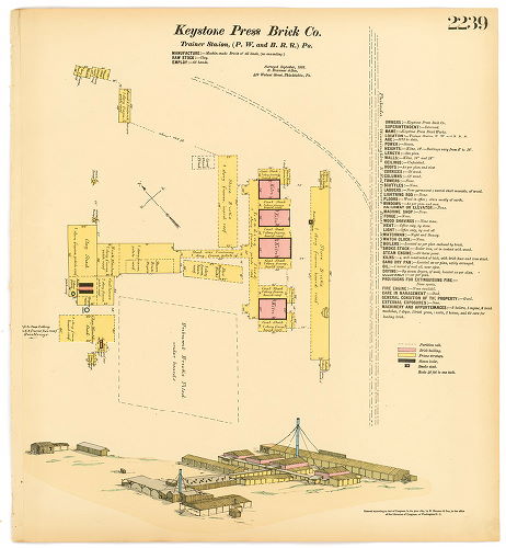 Keystone Press Brick Co.'s Works, Hexamer General Surveys, Volume 23