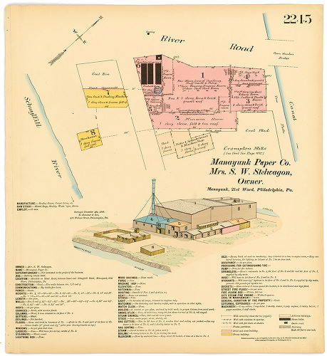 Manayunk Paper Co., Mrs. S. W. Stelwagon, Hexamer General Surveys, Volume 23