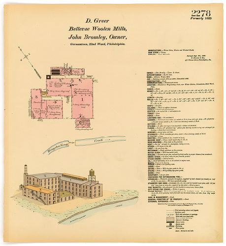 Bellevue Woolen Mills, Hexamer General Surveys, Volume 24