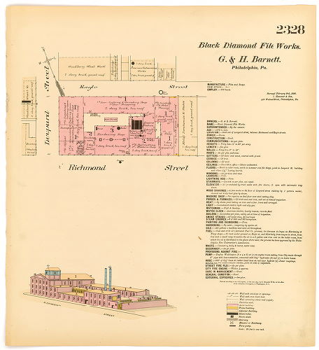 Black Diamond File works. G. & H. Barnett, Hexamer General Surveys, Volume 24