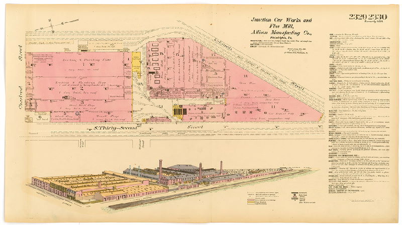 Junction Car Works and Flue Mills, Hexamer General Surveys, Volume 24