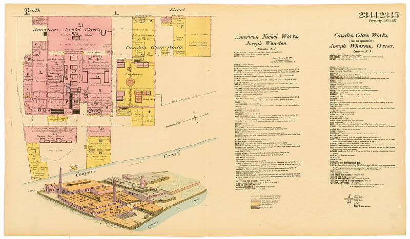 American Nickel Works; Camden Glass Works, Hexamer General Surveys, Volume 24