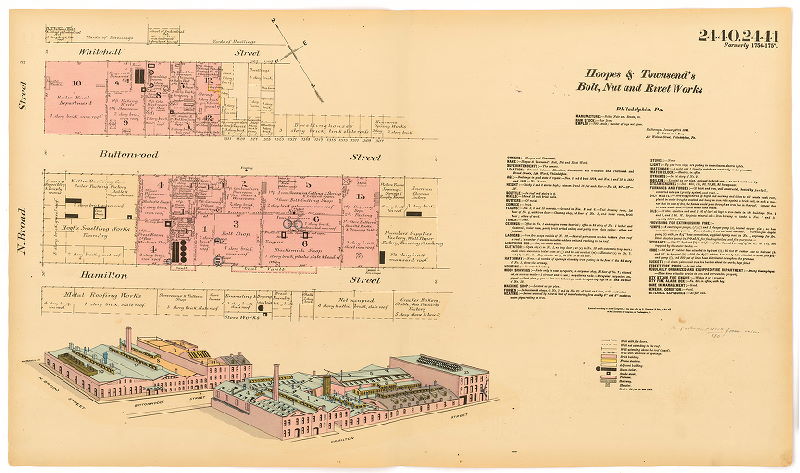 Hoopes & Townsend's Bolt, Nut and Rivet Works, Hexamer General Surveys, Volume 25