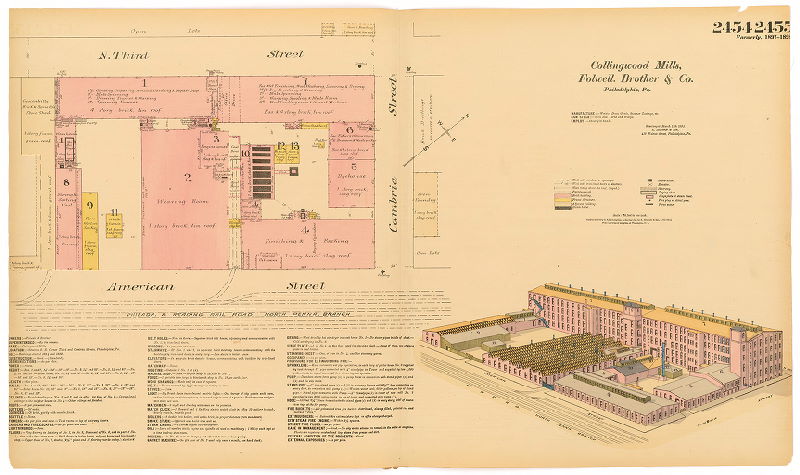 Collingwood Mills, Folwell Brother & Co., Hexamer General Surveys, Volume 25