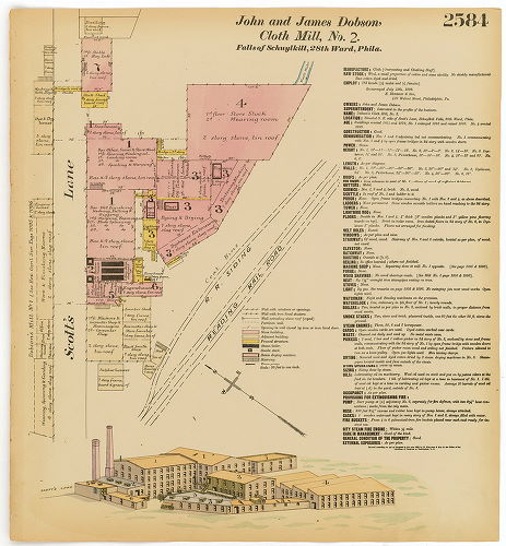 Dobson's Cloth Mill, No. 2, Hexamer General Surveys, Volume 27