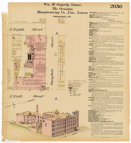 Wm. M. Singerly (owner), Ormiston Manufacturing Co., Limited (lessees), Hexamer General Surveys, Volume 27