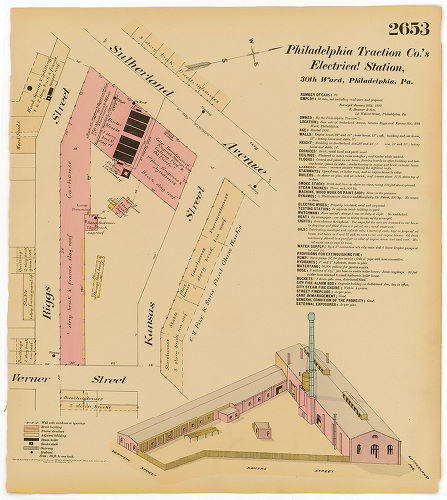 Philadelphia Traction Co.'s Electrical Station, Hexamer General Surveys, Volume 27